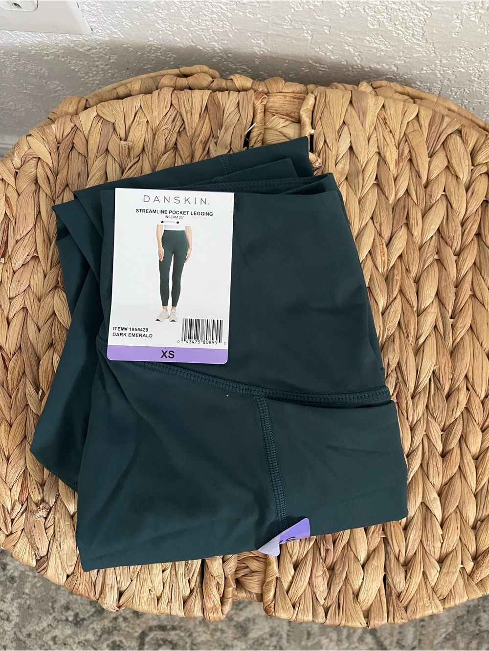 Danskin Streamline Pocket Leggings - Dark green - Picture 1 of 3